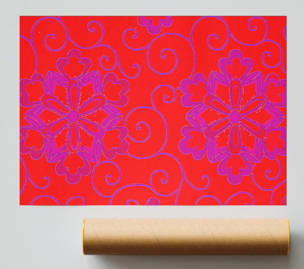 Red Decoration Poster