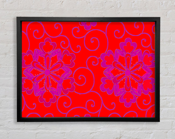 Red Decoration Framed Print