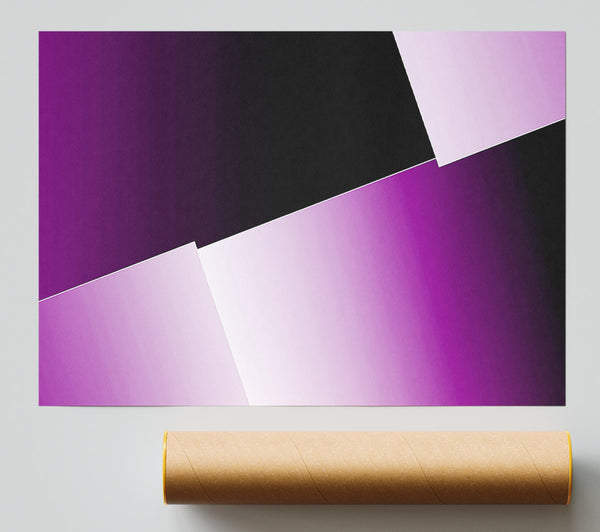 Half Cut Purple Print