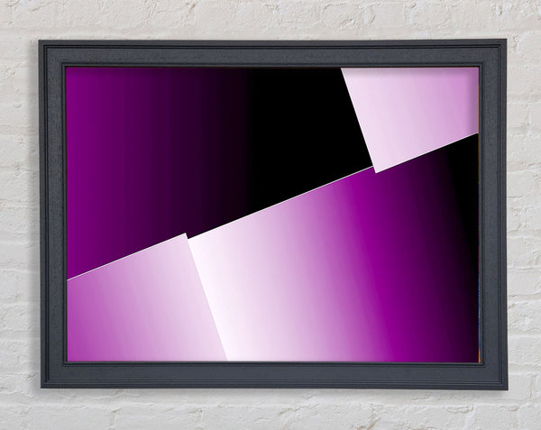 Half Cut Purple Framed Print