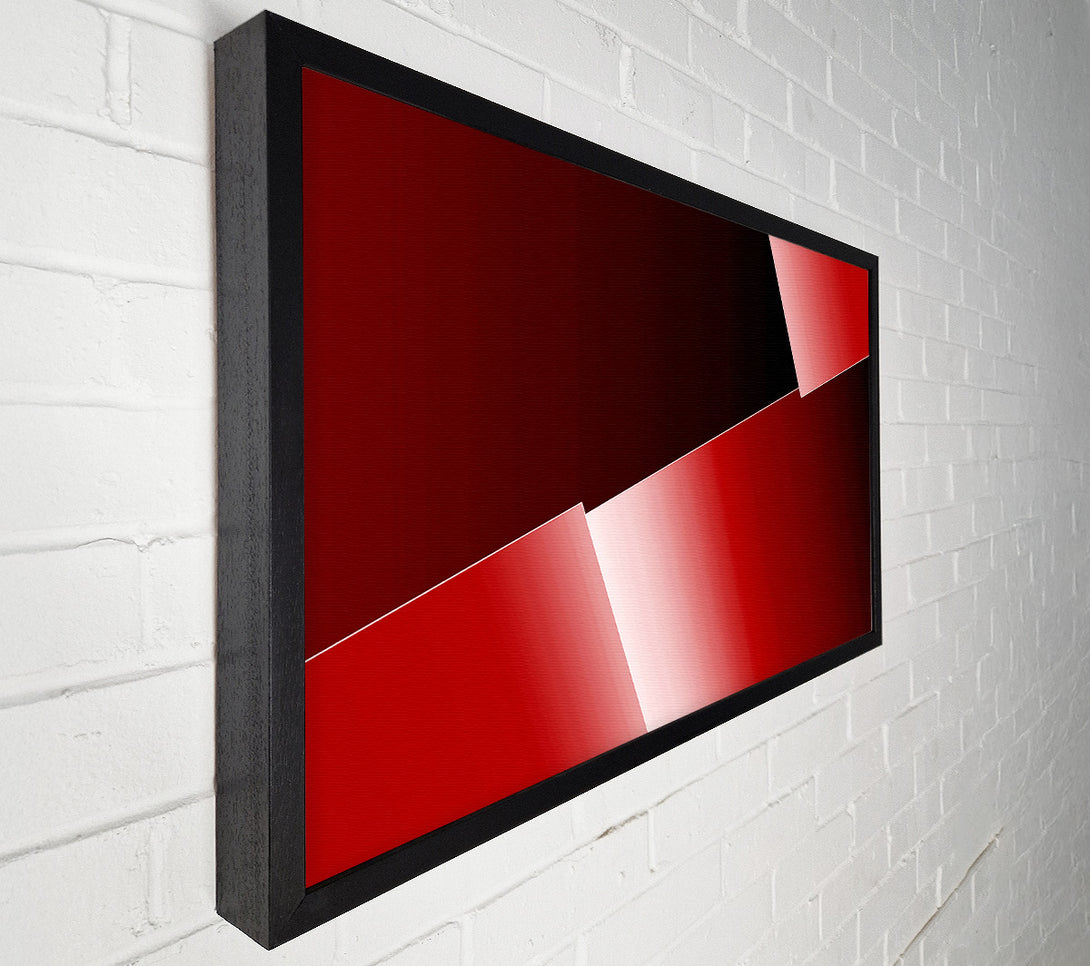  A Canvas Print of Half Cut Red Canvas Wall Art