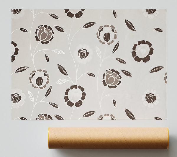 Evolution Of The Seed Beige Poster