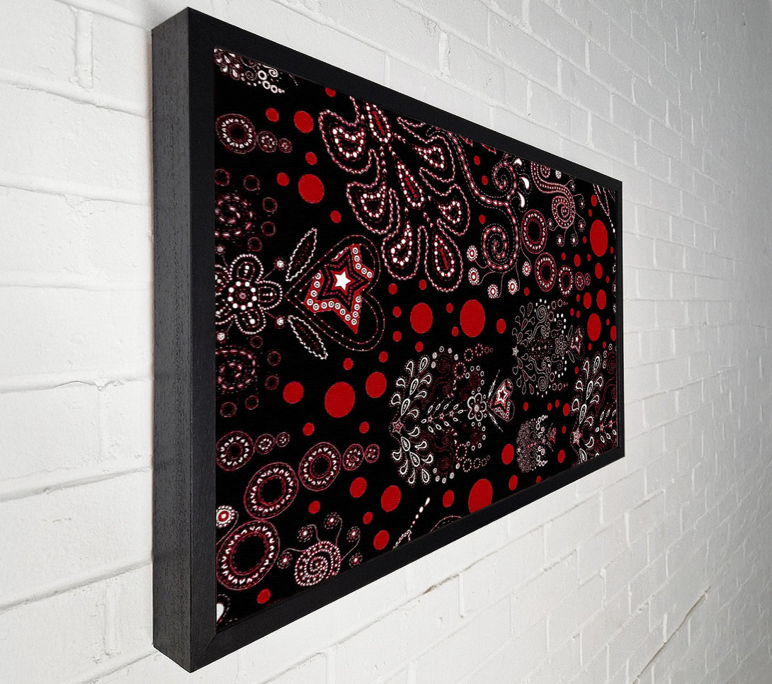  A Canvas Print of Bloom Explosion Red Canvas Wall Art