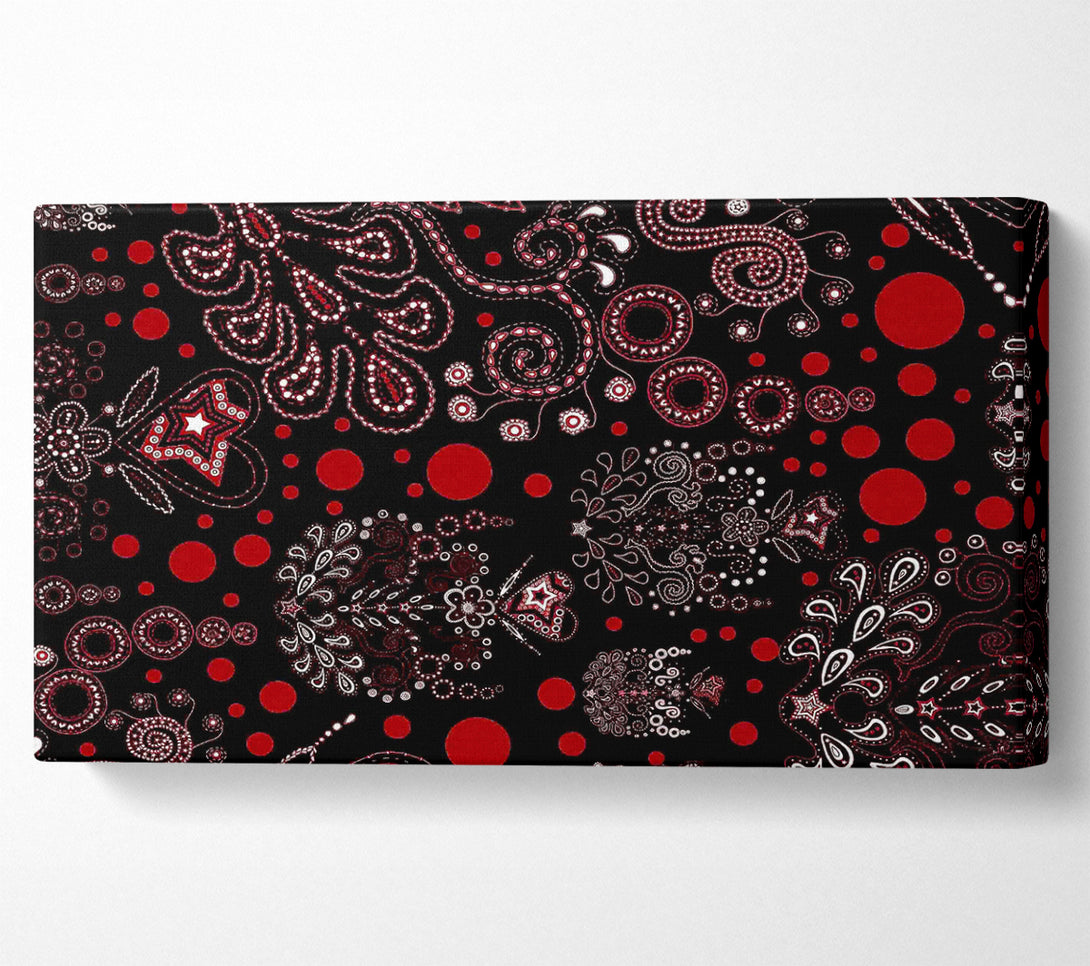  A Canvas Print of Bloom Explosion Red Canvas Wall Art