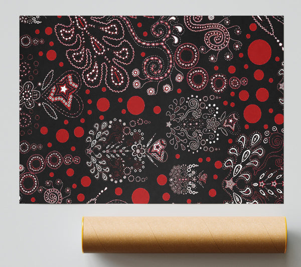 Bloom Explosion Red Giclee Print