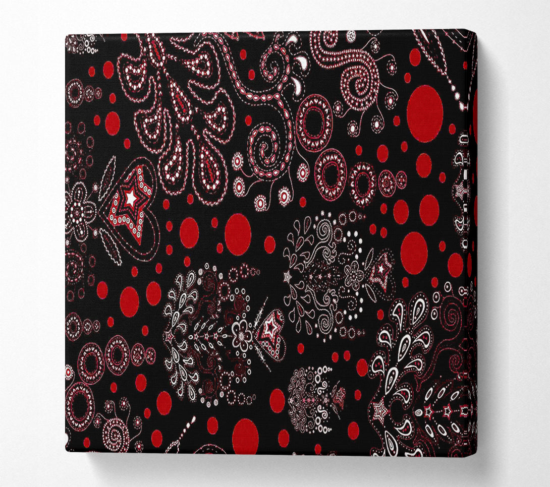  A Canvas Print of Bloom Explosion Red Canvas Wall Art