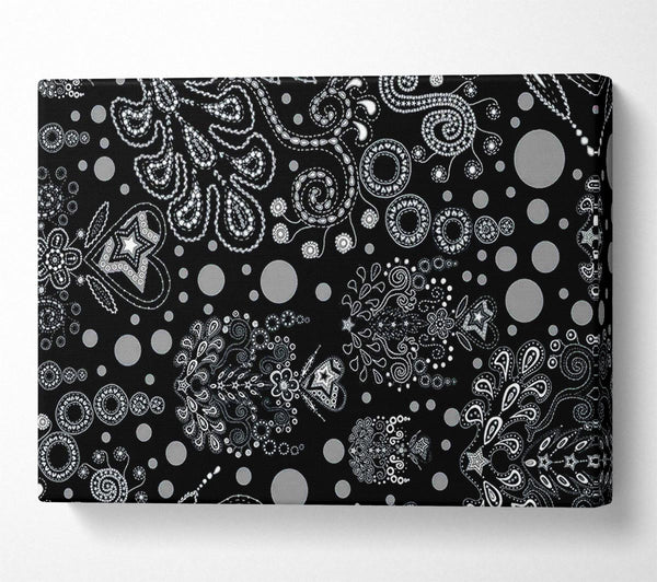  A Canvas Print of Bloom Explosion Blue Canvas Art