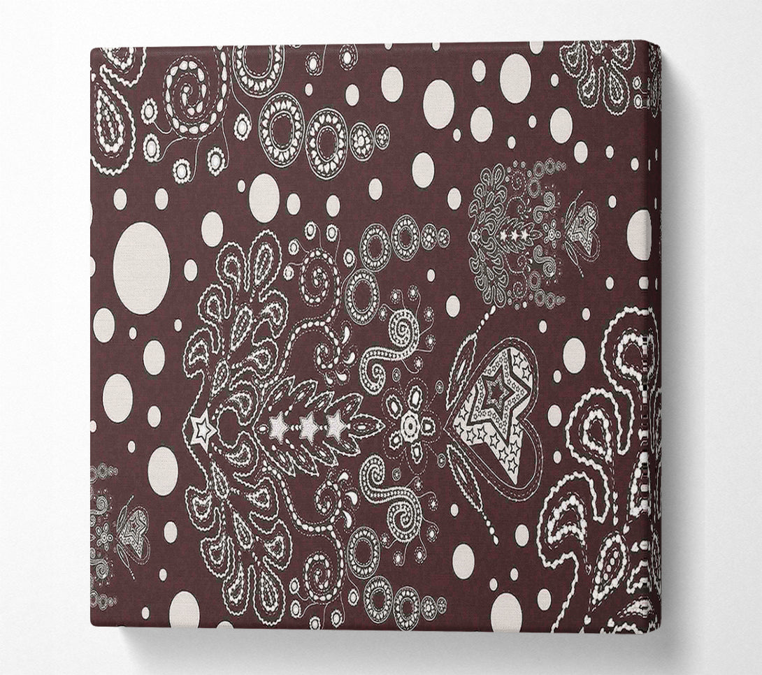  A Canvas Print of Bloom Explosion Beige Canvas Wall Art