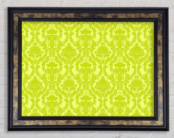 Flock Green Framed Print