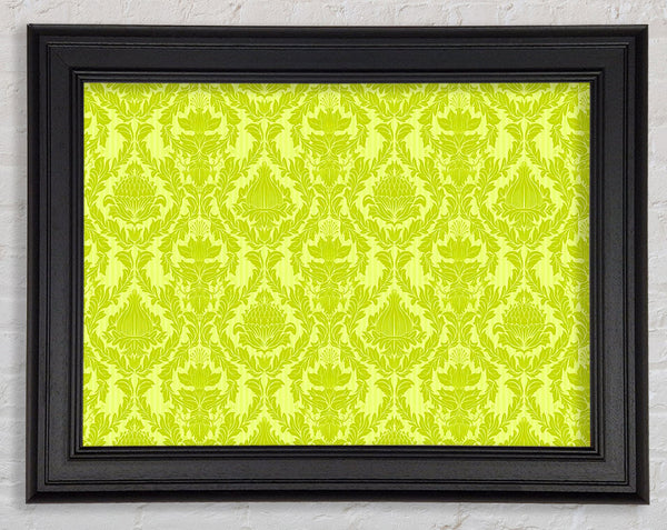 Flock Green Framed Print