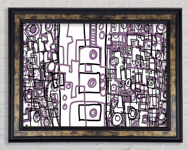 Perplexity Lilac Framed Print