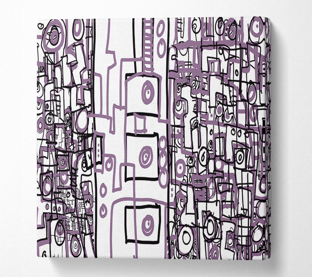  A Canvas Print of Perplexity Lilac Canvas Print