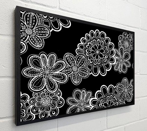 White On Black Bloom