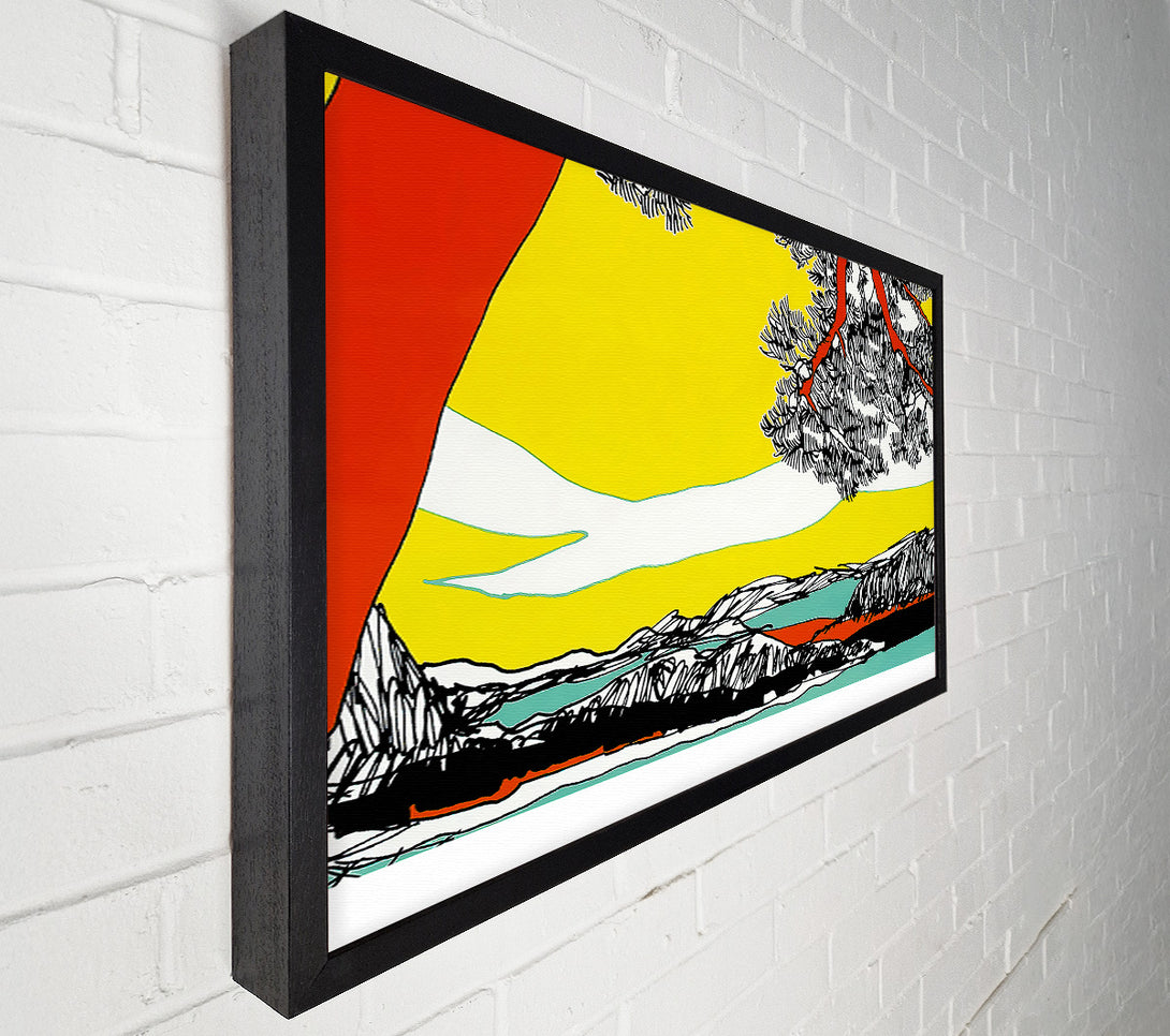  A Canvas Print of Multi-Coloured Waves Canvas Wall Art
