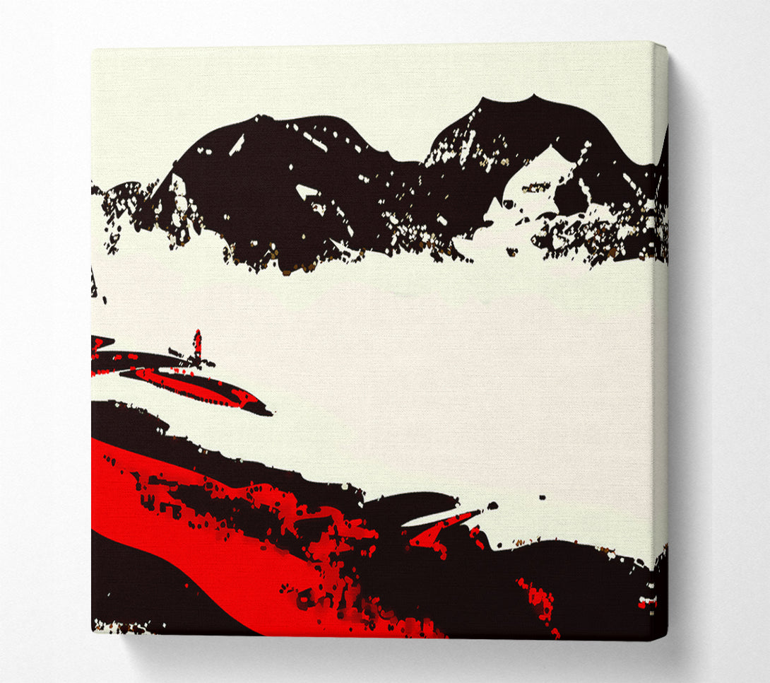  A Canvas Print of Red River Rising Canvas Print