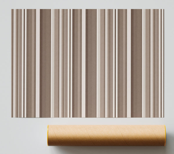 Retro Stripes Beige Print
