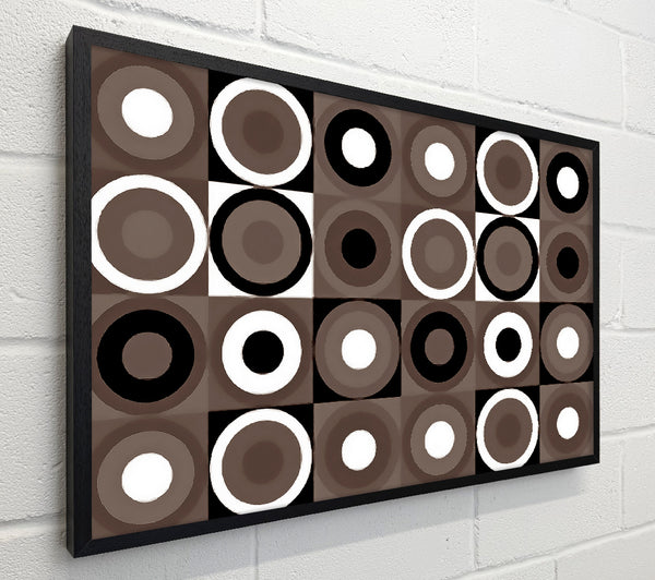 Circles In Squares Beige