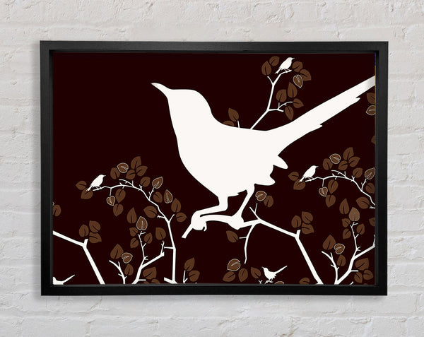 Song Bird Brown Framed Print