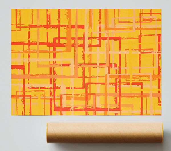 Tangerine Lines Poster