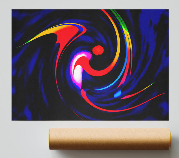 Dancing Colours Giclee Print