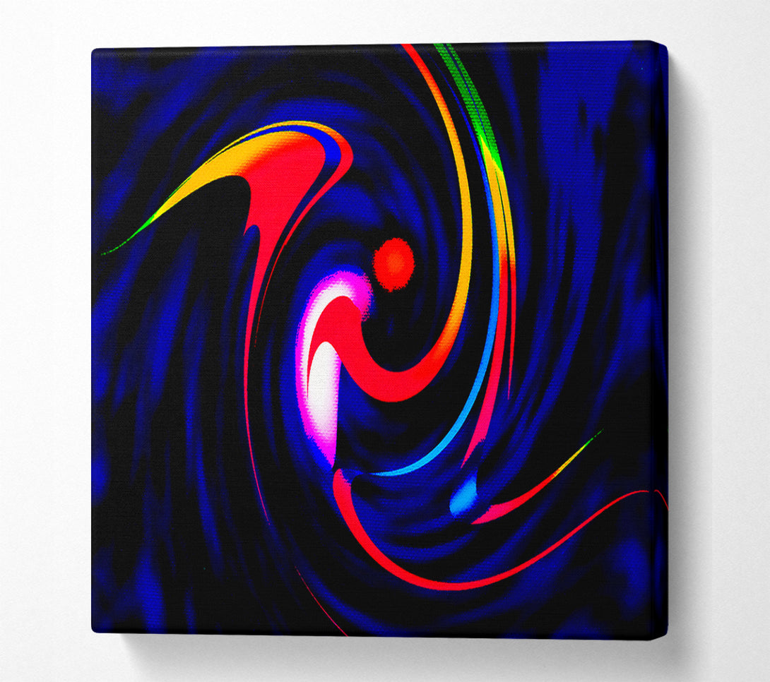  A Canvas Print of Dancing Colours Canvas Wall Art