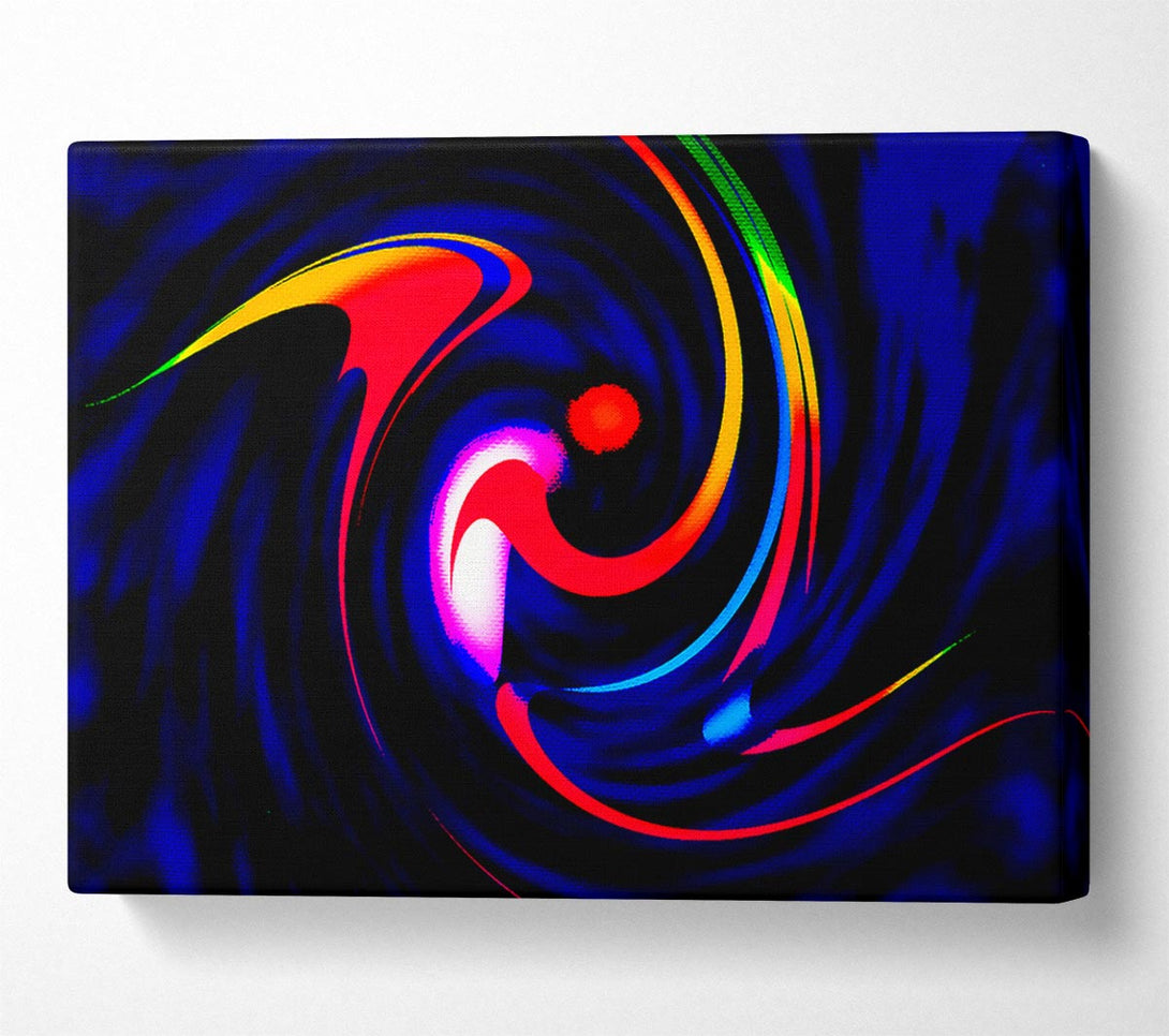  A Canvas Print of Dancing Colours Canvas Wall Art