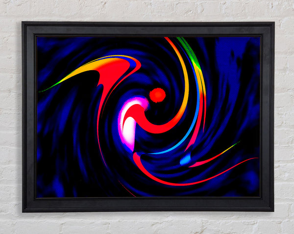 Dancing Colours Framed Print