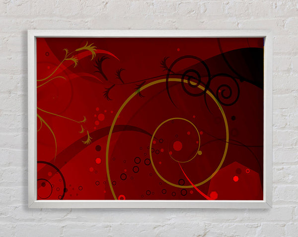 Maroon Galore Framed Print