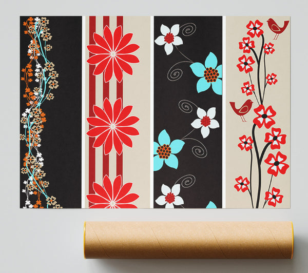 Vertical Flower Power Poster