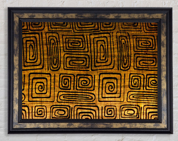 The Golden Maze Framed Print