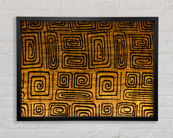 The Golden Maze Framed Print