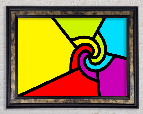 Swirls Of Colour Framed Print