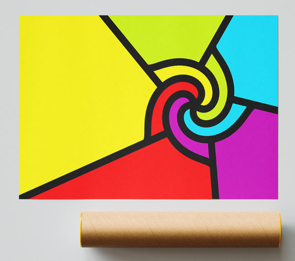 Swirls Of Colour Poster