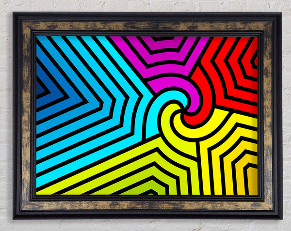 The Colourful Jigsaw Framed Print
