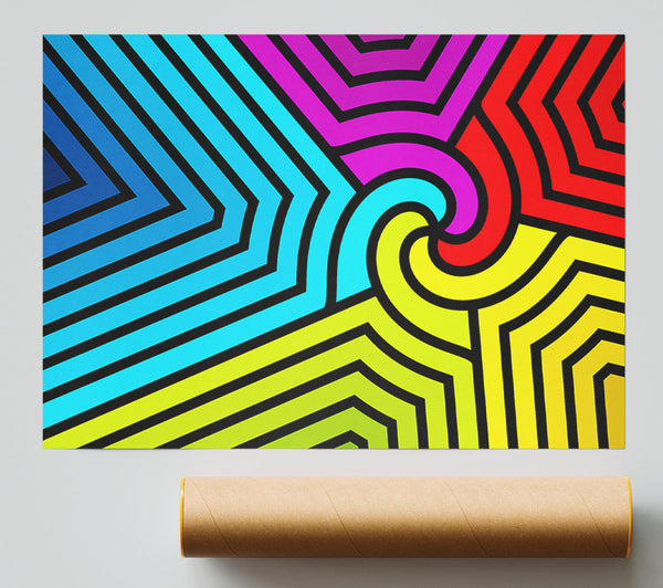 The Colourful Jigsaw Print