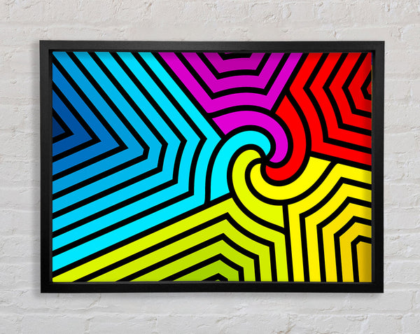 The Colourful Jigsaw Framed Print