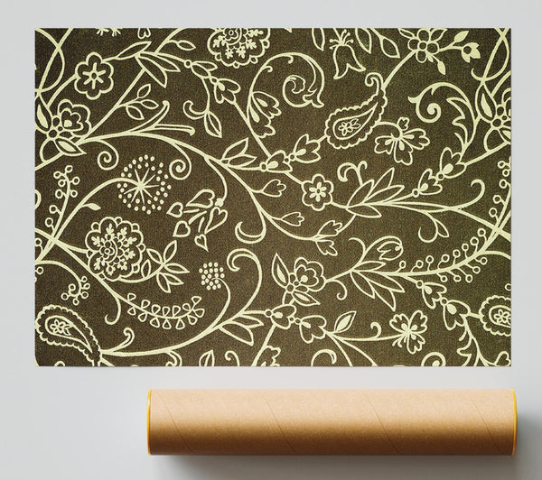 Paisley Greens Giclee Print