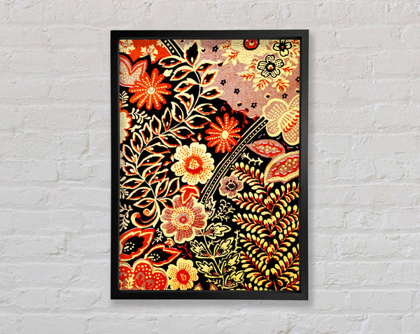 Retro Garden Framed Print