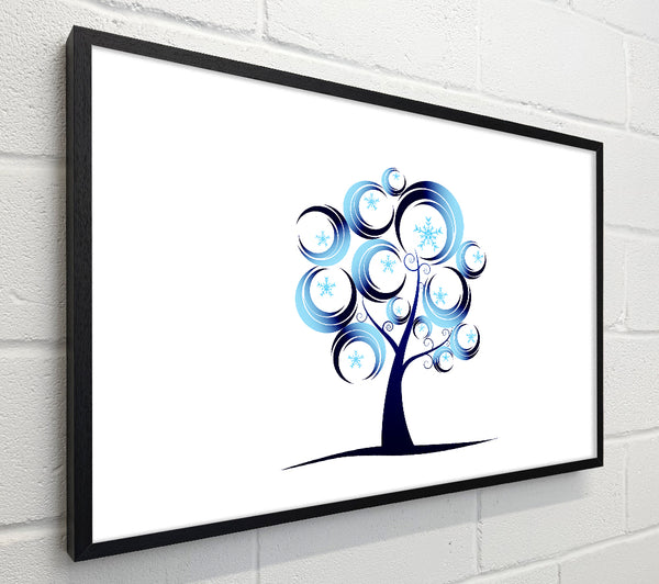 Blue Tree Abstract