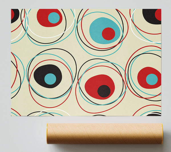 Oval Circles Poster