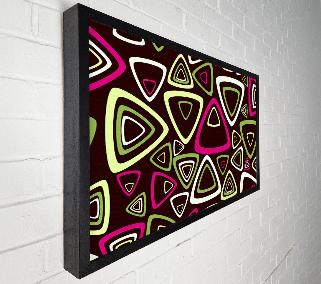  A Canvas Print of Triangle Infusion Pink Canvas Print