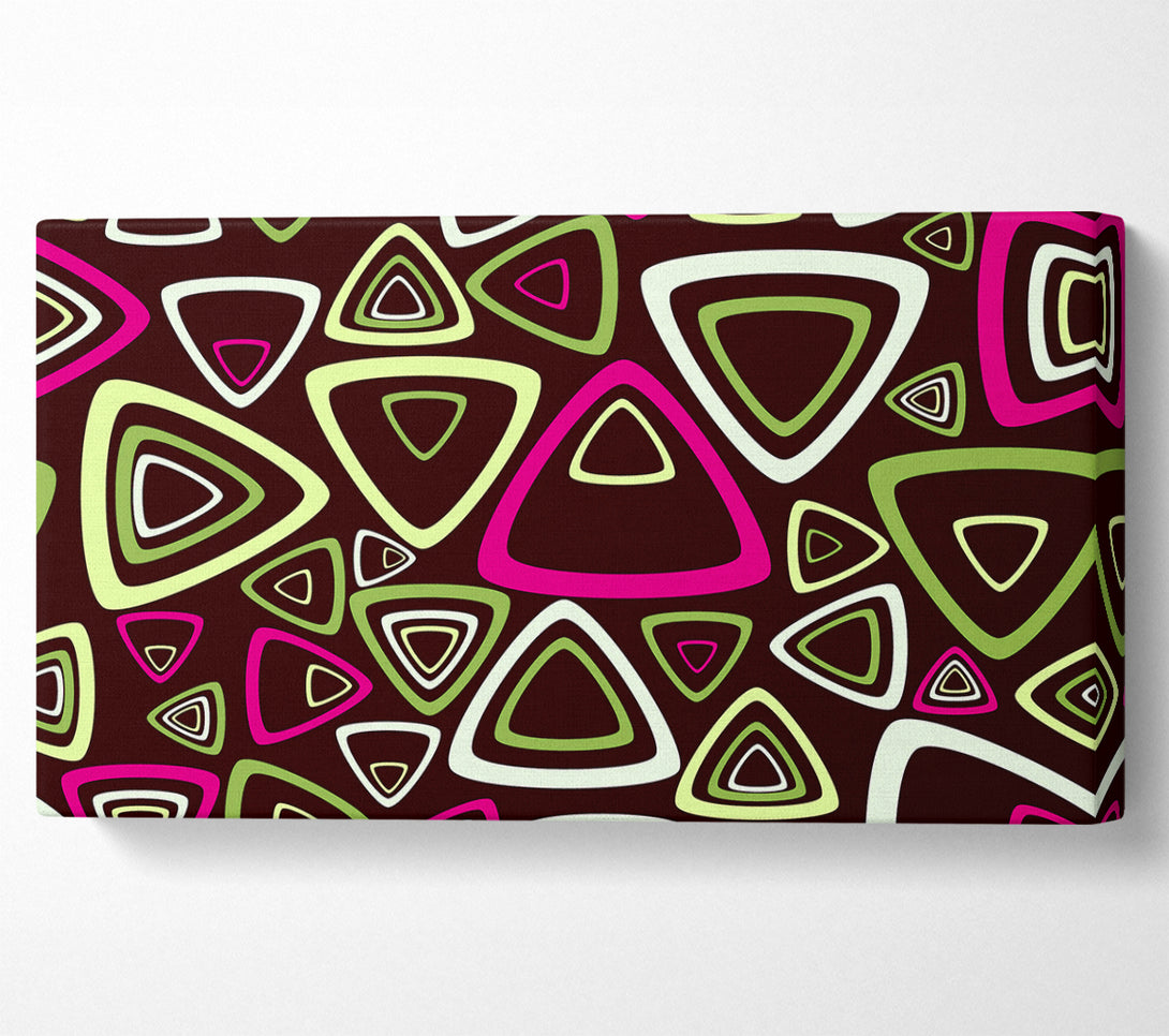  A Canvas Print of Triangle Infusion Pink Canvas Print