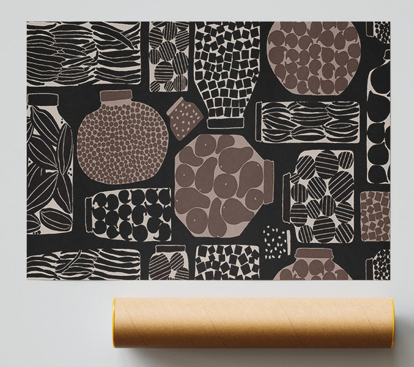 Expressionism Chocolate Print