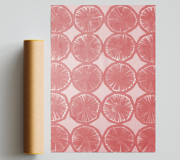 Segment Intervention Pink Giclee Print