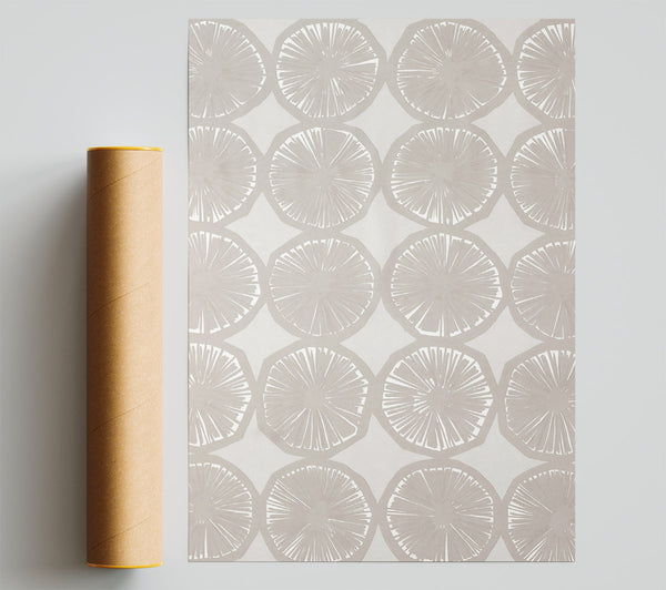Segment Intervention Beige Giclee Print