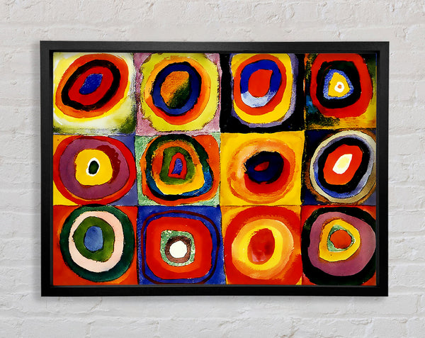 Circles And Squares Framed Print