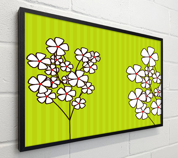 Poppies On Lime Green