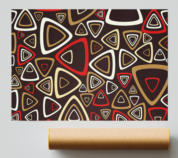 Triangle Infusion Red Print