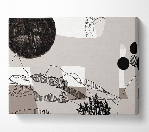 Abstract Mountain Beige
