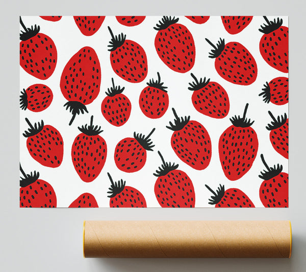 Red Raspberry Poster